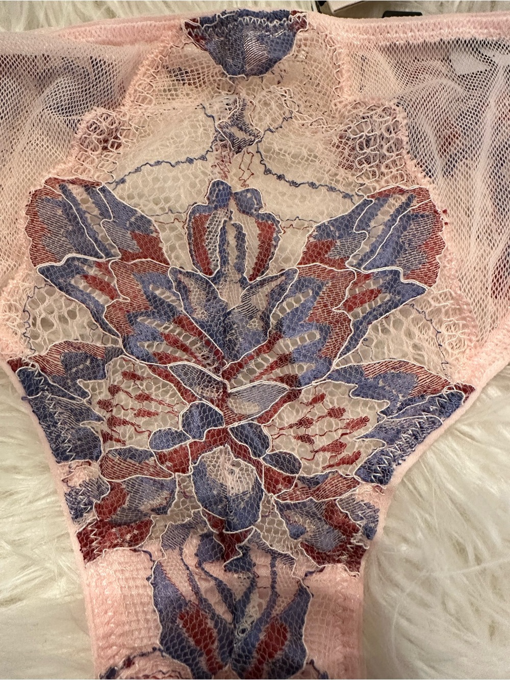 NWT Cosabella Paradiso Ouvert Bikini Pink Lilly Luzerne Blue Large PARAD0521 - Picture 2 of 7